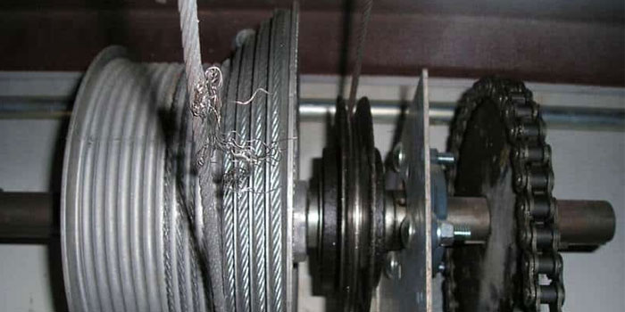 overhead garage door cable repair in Aurora